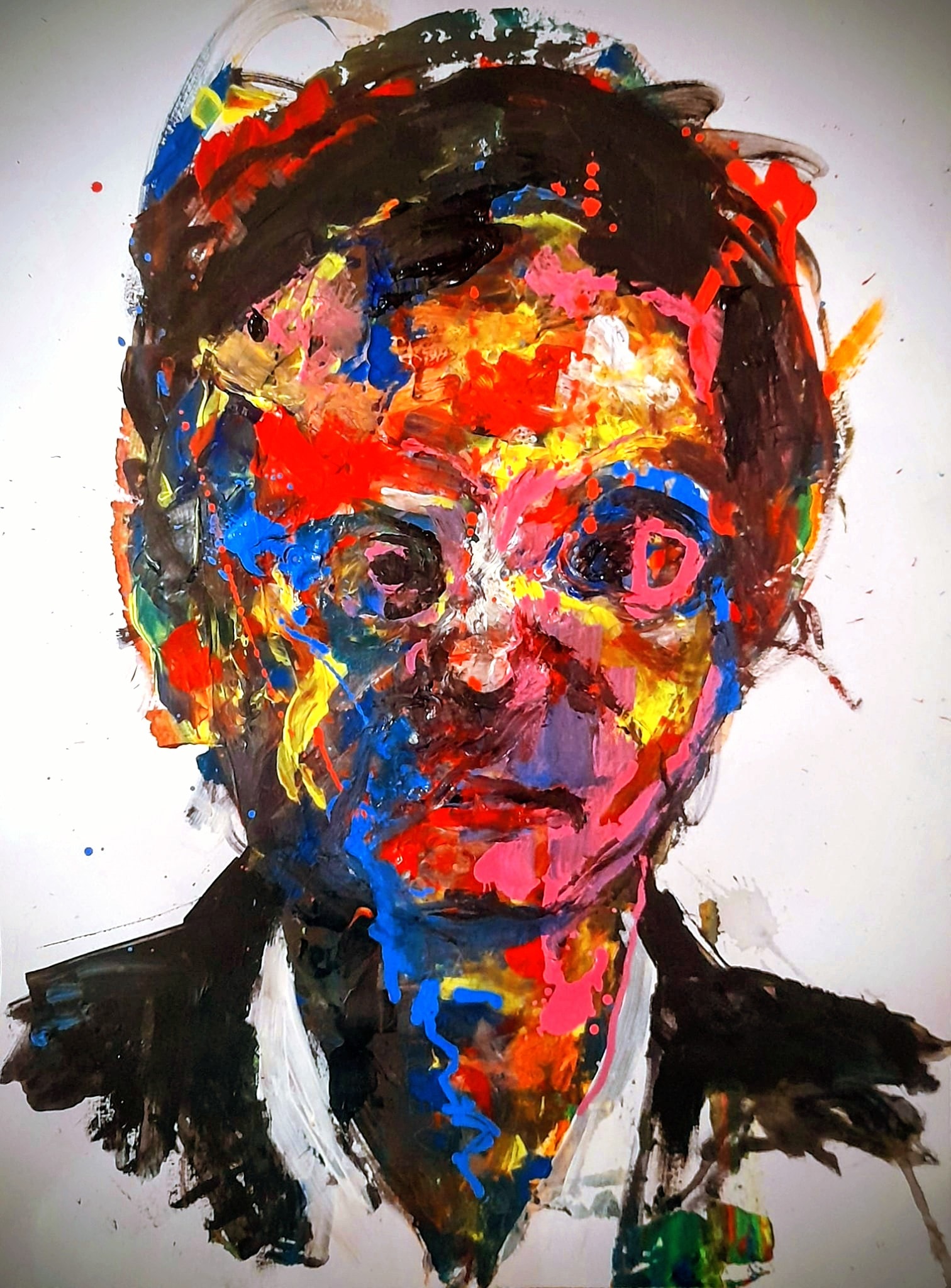 The Comic, Acrylic Paint on Paper