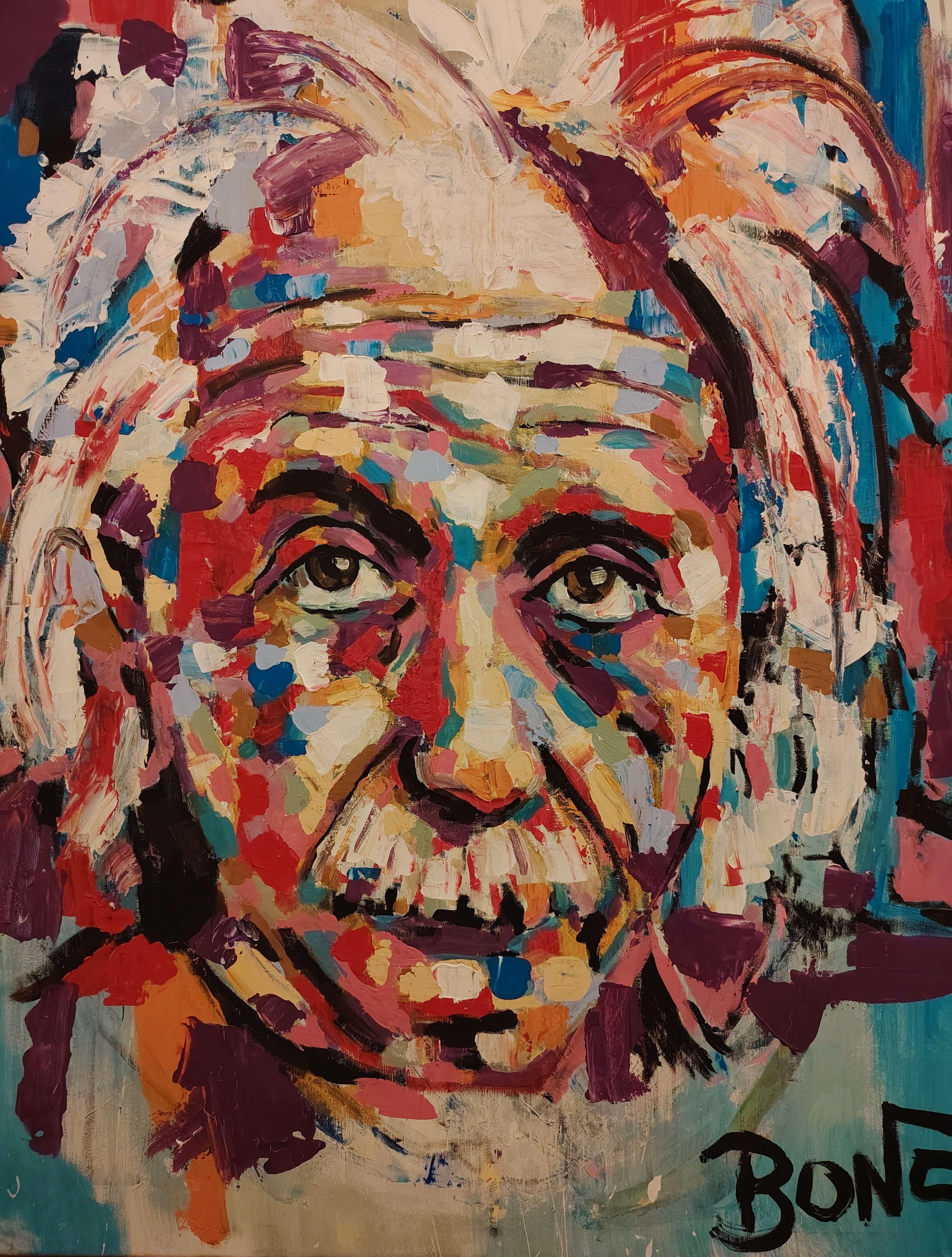 Albert Einstein #2, Acrylic on Canvas